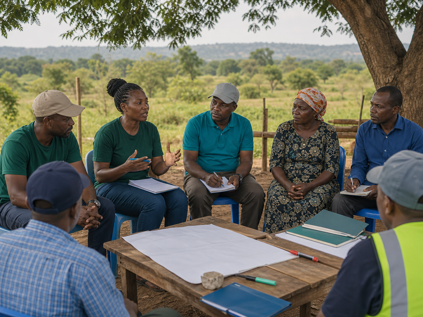 Community coordination session for a climate program